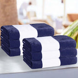 Cabana Stripe Oversized Cotton Beach Towel Set Of 2,4,6