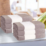 Cabana Stripe Oversized Cotton Beach Towel Set Of 2,4,6