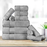 Superior Premium Turkish Cotton Assorted 12-Piece Towel Set