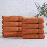 Heritage Egyptian Cotton Plush Thick Absorbent Hand Towel Set of 8