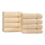 Heritage Egyptian Cotton Plush Thick Absorbent Hand Towel Set of 8