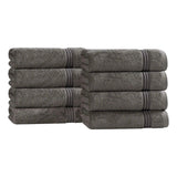 Heritage Egyptian Cotton Plush Thick Absorbent Hand Towel Set of 8