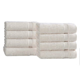 Heritage Egyptian Cotton Plush Thick Absorbent Hand Towel Set of 8