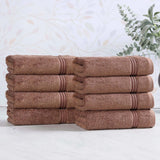 Heritage Egyptian Cotton Plush Thick Absorbent Hand Towel Set of 8