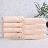Heritage Egyptian Cotton Plush Thick Absorbent Hand Towel Set of 8