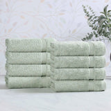 Heritage Egyptian Cotton Plush Thick Absorbent Hand Towel Set of 8