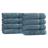 Heritage Egyptian Cotton Plush Thick Absorbent Hand Towel Set of 8