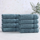 Heritage Egyptian Cotton Plush Thick Absorbent Hand Towel Set of 8