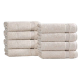 Heritage Egyptian Cotton Plush Thick Absorbent Hand Towel Set of 8