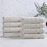 Heritage Egyptian Cotton Plush Thick Absorbent Hand Towel Set of 8