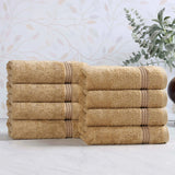 Heritage Egyptian Cotton Plush Thick Absorbent Hand Towel Set of 8