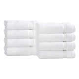 Heritage Egyptian Cotton Plush Thick Absorbent Hand Towel Set of 8
