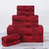 Ultra-Soft Rayon from Bamboo Cotton Blend 8 Piece Towel Set