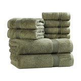 Heritage Egyptian Cotton Plush Heavyweight 8 Piece Towel Set