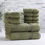 Heritage Egyptian Cotton Plush Heavyweight 8 Piece Towel Set