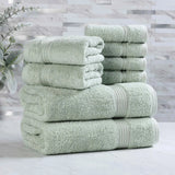 Heritage Egyptian Cotton Plush Heavyweight 8 Piece Towel Set