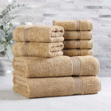 Heritage Egyptian Cotton Plush Heavyweight 8 Piece Towel Set