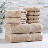 Heritage Egyptian Cotton Plush Heavyweight 8 Piece Towel Set