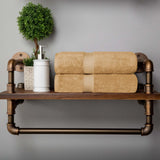 Madison Egyptian Cotton Plush Thick Absorbent Bath Towel Set of 2