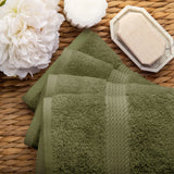 Madison Egyptian Cotton Plush Thick Absorbent Hand Towel Set of 4