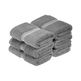 Superior Madison Egyptian Cotton Plush Face Towel Washcloth Set of 6