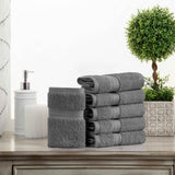 Superior Madison Egyptian Cotton Plush Face Towel Washcloth Set of 6