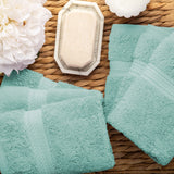 Superior Madison Egyptian Cotton Plush Face Towel Washcloth Set of 6