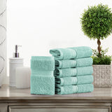 Superior Madison Egyptian Cotton Plush Face Towel Washcloth Set of 6