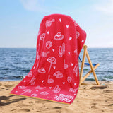 Bahama Cotton Fuzzy Velour Terry Large Oversized Beach Towel