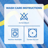 Mira Striped Cotton Velour Terry Large Oversized Beach Towel