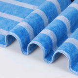 Mira Striped Cotton Velour Terry Large Oversized Beach Towel