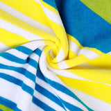 Mira Striped Cotton Velour Terry Large Oversized Beach Towel