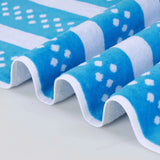 Striped Superior Cotton Velour Terry Large Oversized Beach Towel