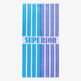 Striped Superior Cotton Velour Terry Large Oversized Beach Towel