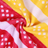 Striped Superior Cotton Velour Terry Large Oversized Beach Towel