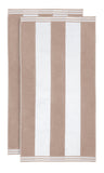 Cabana Stripe Oversized Cotton Beach Towel Set Of 2,4,6
