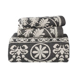 Kymbal Cotton Blend Woven Medallion Jacquard Bedspread Set