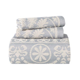 Kymbal Cotton Blend Woven Medallion Jacquard Bedspread Set