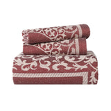 Lyron Cotton Blend Woven Jacquard Floral Scroll Bedspread Set