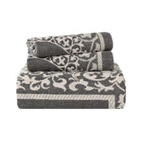 Lyron Cotton Blend Woven Jacquard Floral Scroll Bedspread Set