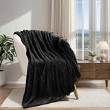 Fleece Plush Medium Weight Fluffy Soft Solid Decorative Blanket