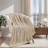 Fleece Plush Medium Weight Fluffy Soft Solid Decorative Blanket
