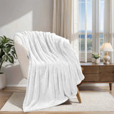 Fleece Plush Medium Weight Fluffy Soft Solid Decorative Blanket