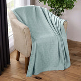 Basketweave Classic Farmhouse All-Season Cotton Blanket