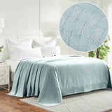 Basketweave Classic Farmhouse All-Season Cotton Blanket