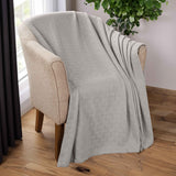 Basketweave Classic Farmhouse All-Season Cotton Blanket