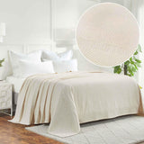 Basketweave Classic Farmhouse All-Season Cotton Blanket
