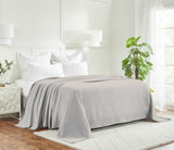 Waffle Weave Honeycomb Knit Soft Solid Textured Cotton Blanket