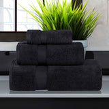 Zero-Twist Smart-Dry Combed Cotton 3 Piece Towel Set