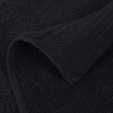 Honeycomb Textured Waffle Border Cotton Bath Towels, Set of 4